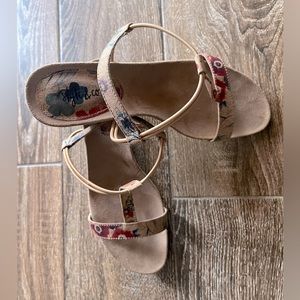 Style & Co MULAN floral sling back open toe wedges